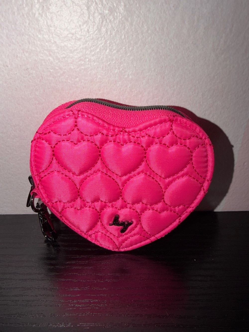 Lug Heart Coin Pouch NWOT Magenta